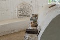 The interior of the reconstructed tomb Rabbi Mar Zutra near the kibbutz Baram in Western Galilee in Israel