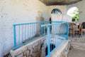 The interior of the reconstructed tomb Rabbi Nakhman Katufa near the kibbutz Baram in Western Galilee in Israel