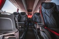 Interior of a regular intercity bus Royalty Free Stock Photo