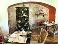 Interior of the restaurant in the American Colony Hotel in East Jerusalem