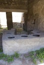 Interior of a restored house from Pompeii city