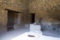 Interior of a restored house from Pompeii city