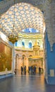 The interior of the resurrection Cathedral in the new Jerusalem monastery Royalty Free Stock Photo