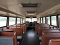 Interior of the retro passenger bus