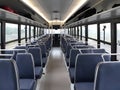 Interior of the retro passenger bus