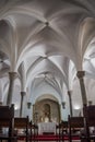 Interior in ribbed vaults in the church of Our Lady of Annunciation, MÃ©rtola PORTUGAL