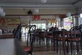 The interior of the roadside restaurant on the island of Java, Indonesia