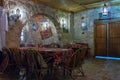 Interior of a roadside restaurant near the city of Wadi Musa in Jordan
