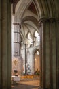 Interior of Rochester Castle 12th-century. Castle and ruins of fortifications. Kent, South East England. Royalty Free Stock Photo