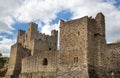 Interior of Rochester Castle 12th-century. Castle and ruins of fortifications. Kent, South East England. Royalty Free Stock Photo