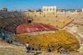 Interior of the roman arena in the italian city verona...IMAGE