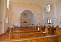 Interior of Roman Catholic parish of the Grieving Mother of God. Znamensk, Kaliningrad region