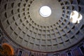 Interior of Roman Pantheon temple Royalty Free Stock Photo