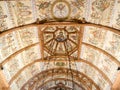 The interior roof at wooden church of Botiza