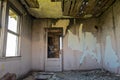 Interior room of an abandoned farmhouse in southeastern Washington, USA Royalty Free Stock Photo