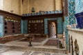 Interior room in the Bayt Al-Suhaymi, House of Suhaymi, is an old Ottoman era house museum in islamic Cairo, Egypt