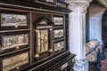 Interior of a room in the chateau Azay-le-Rideau, Loire valley, France. Royalty Free Stock Photo