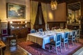 Interior of a room in the chateau Azay-le-Rideau, Loire valley, France. Royalty Free Stock Photo