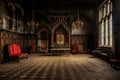 interior room medieval castle Royalty Free Stock Photo