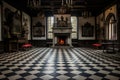 interior room medieval castle Royalty Free Stock Photo