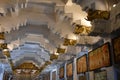 Interior of room at Temple of the Sacred Tooth Relic in Kandy Royalty Free Stock Photo