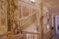 Interior rooms, stairs and halls with columns of the Hofburg Palace in Vienna