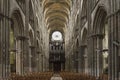 Interior of rouen cathedral in france