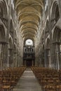 Interior of rouen cathedral in france