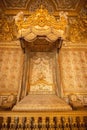 Interior of royal bedroom at Palace of Versailles in Paris, France