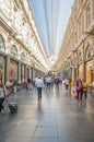 Interior of Royal Gallery of Saint Hubert Galeries Royales Saint Hubert Brussels, Royalty Free Stock Photo