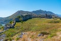 Interior of Rozafa castle near Shkoder, Albania Royalty Free Stock Photo