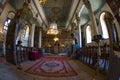 Interior rural church in Zheravna. Bulgaria Royalty Free Stock Photo