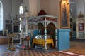 Interior of russian orthodox cathedral Royalty Free Stock Photo