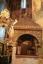 Interior of russian orthodox church in Moscow Royalty Free Stock Photo