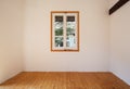 Interior rustic house, small window