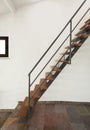 Interior rustic house, stairs