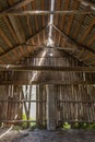 Interior of a Rustic Old Barn. Royalty Free Stock Photo