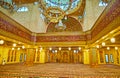 Interior of Sahaba mosque in Sharm El Sheikh, Egypt Royalty Free Stock Photo