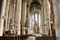 Interior of Saint Bartholomew Cathedral in Pilsen, Czech Republic