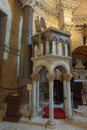 Interior of Saint Domnius Cathedral Diocletian`s Palace complex UNESCO heritage site Split Croatia