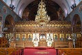 Interior of Saint George Church on Paralimni, Cyprus on June 12, 2018. Royalty Free Stock Photo