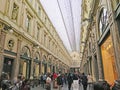 Interior of the Saint Hubert shopping arcades in Brussels