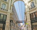 Interior of the Saint Hubert shopping arcades in Brussels