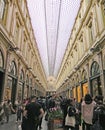 Interior of the Saint Hubert shopping arcades in Brussels