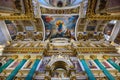 Interior of the Saint Isaac Cathedral. St.Petersburg, Russia Royalty Free Stock Photo