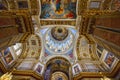 Interior of the Saint Isaac`s Cathedral Isaakievskiy Sobor. Saint Petersburg, Russia Royalty Free Stock Photo