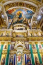 Interior of Saint Isaac`s Cathedral or Isaakievskiy Sobor in Saint Petersburg. Russia Royalty Free Stock Photo