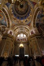 The interior of Saint Isaac`s Cathedral in Saint-Petersburg, Rus