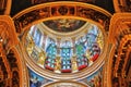 Interior of Saint Isaac`s Cathedral, Saint Petersburg, Russia. Royalty Free Stock Photo