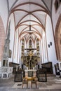 Interior of Saint Johannes and Saint Martin church, Schwabach, B Royalty Free Stock Photo